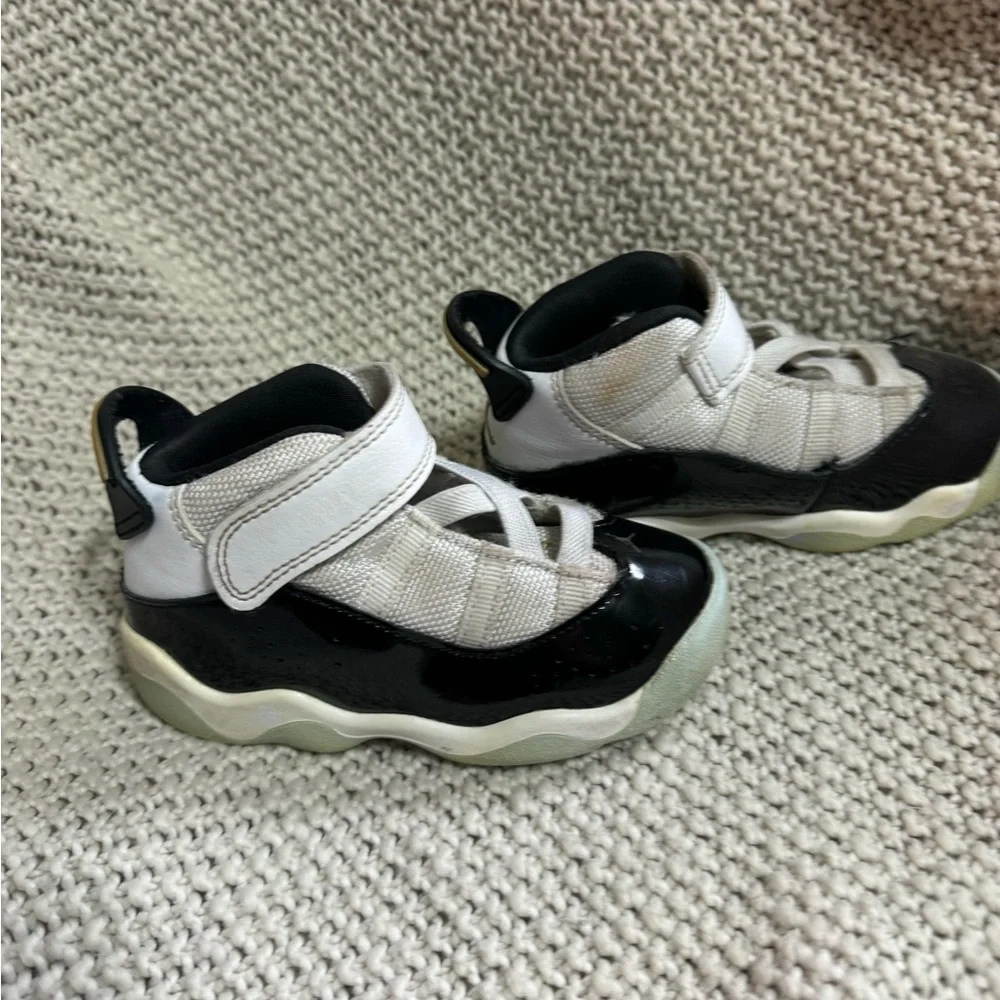 Nike Air Jordan 6 Rings Shoes White CW6997-100 Size 7C‎ Toddler/Baby